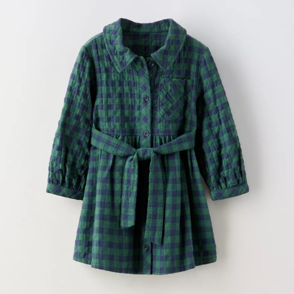 Green Gingham Dress